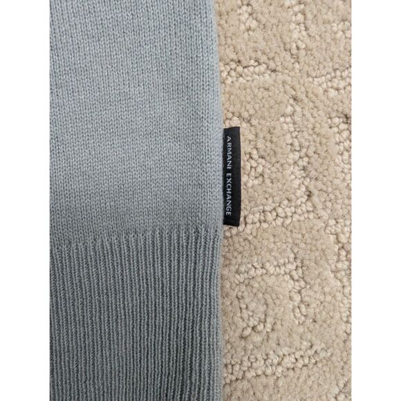 NWT Armani Exchange Sweater Women Medium Gray Black White Color Block - Picture 4 of 7